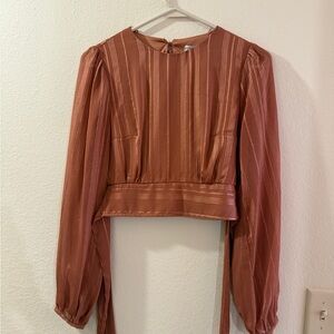 HYFVE pink cropped top